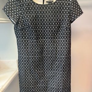 Club Monaco Blue Eyelet Pattern Dress Size 2 EUC